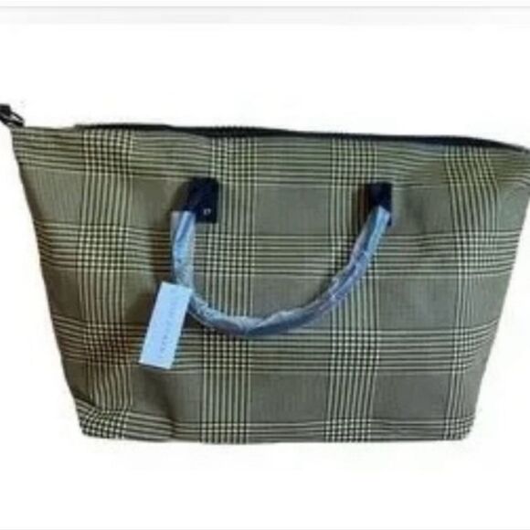 Sac De Voyage Weekender Lulu Dharma En Lin Ardoise - Duffle, Sangle Ajustable, Neuf Avec étiquettes